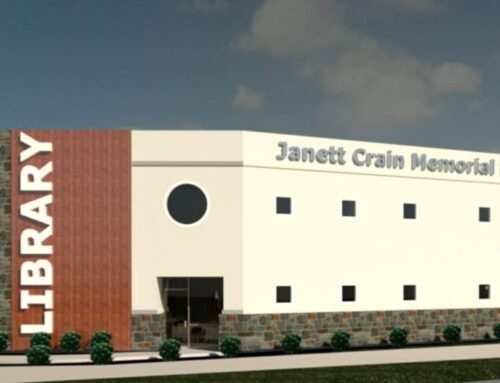 Janett and Larry Crain Memorial Library –  Exterior Rendering – Searcy, AR